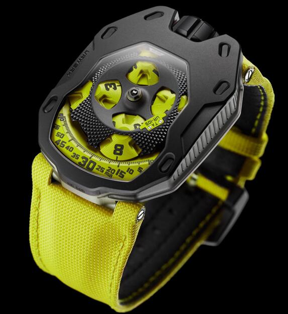 Replica Urwerk Watches for Sale—Exact Replica Urwerk UR-105 TA BLACK LEMON watches